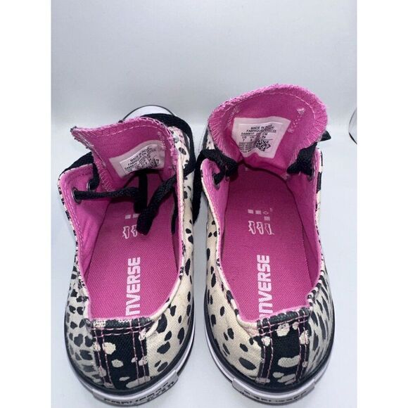 Converse All Star OX LOW Black, Pink & Cream Dbl Animal prints 549681F  Size 7 - Picture 10 of 14